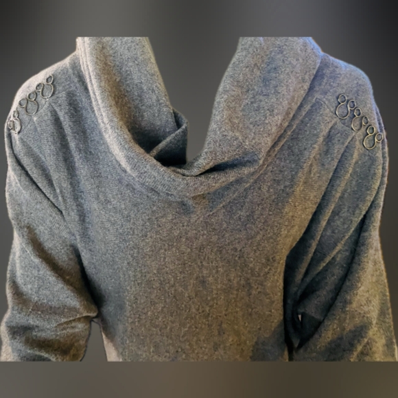 100% Cashmere Pullover Sweater in Gray - Picture 4 of 5